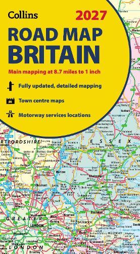 2027 Collins Road Map of Britain: Folded Map