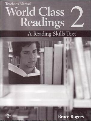 World Class Readings 2 Teacher's Manual/answer Key: A Reading Skills Text