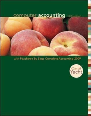 Computer Accounting with Peachtree by Sage Complete Accounting 2009