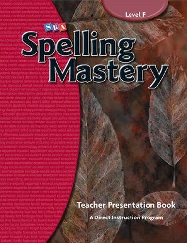 Spelling Mastery Level F, Teacher Materials