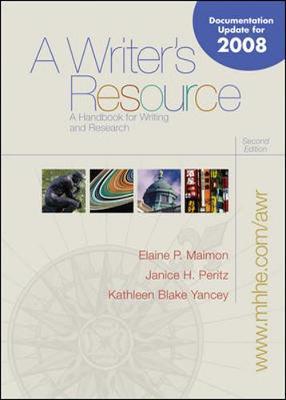A Writer's Resource (comb-bound) 2008 MLA/APA/CSE Update with Catalyst 2.0