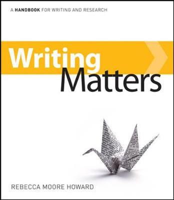 Writing Matters: A Handbook for Writing and Research