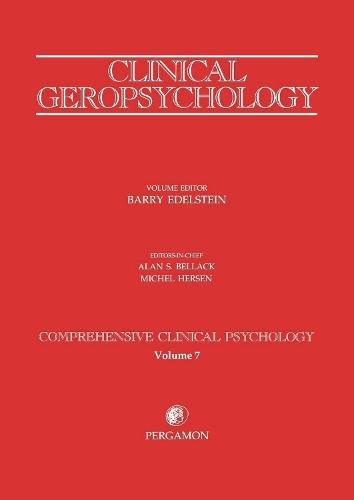 Clinical Geropsychology: Comprehensive Clinical Psychology Volume 7