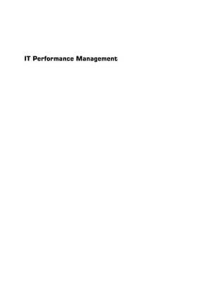 It Performance Management