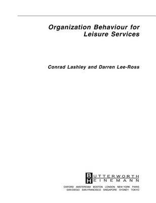 Organization Behaviour for Leisure Services
