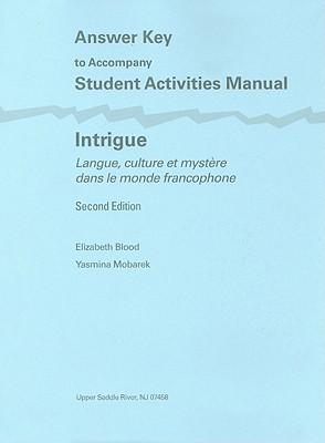 Answer Key to Student Activities Manual
