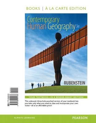 Contemporary Human Geography, Books a la Carte Edition