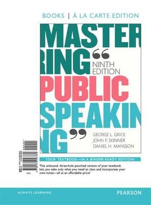 Mastering Public Speaking, Books a la Carte Edition Plus New Mylab Communication for Public Speaking -- Access Card Package
