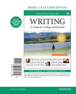 Writing: A Guide for College and Beyond, MLA Update Edition