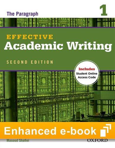 Effective Academic Writing Second Edition Level 1 E-Book with Online Practice