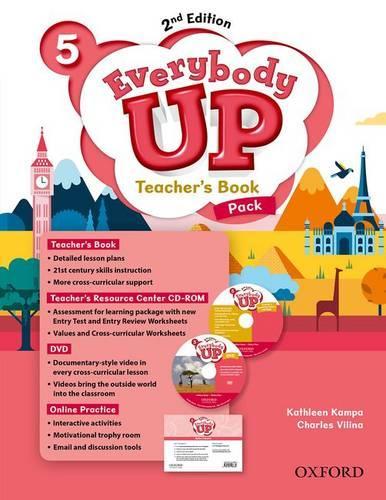 Everybody Up: Level 5: Teacher's Book Pack with DVD, Online Practice and Teacher's Resource Center CD-ROM: Linking your classroom to the wider world