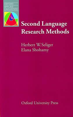 Second Language Research Methods