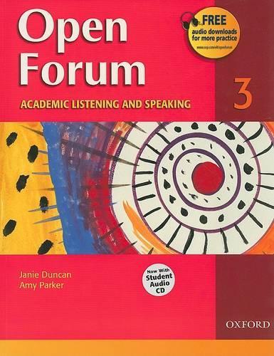 Open Forum 3: Academic Listening and Speaking