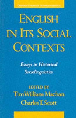 English in Its Social Contexts