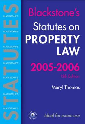 Statutes on Property Law 2005-2006