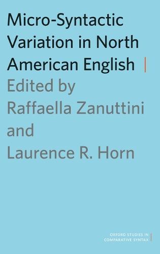 Micro-Syntactic Variation in North American English