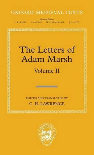 The Letters of Adam Marsh: Volume II