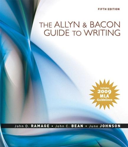 The Allyn & Bacon Guide to Writing: MLA Update Edition