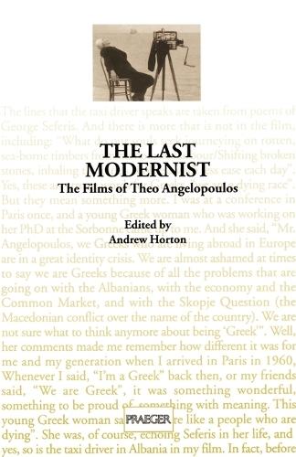 The Last Modernist: The Films of Theo Angelopoulos