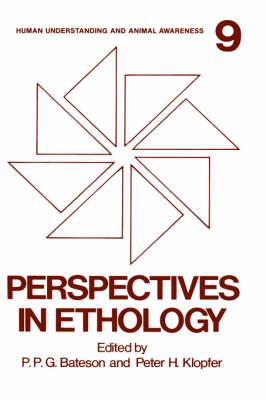 Perspectives in Ethology: Volume 9: Human Understanding and Animal Awareness