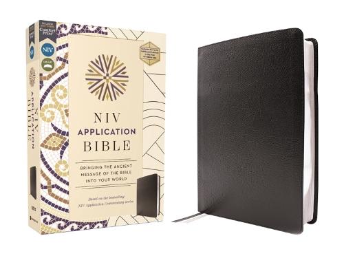 NIV Application Bible, European Bonded Leather, Black, Red Letter, Comfort Print: Bringing the Ancient Message of the Bible into Your World