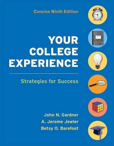 Your College Experience: Strategies for Success