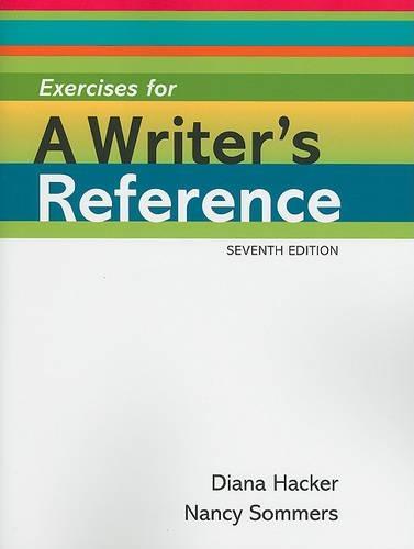 Exercises for a Writer's Reference