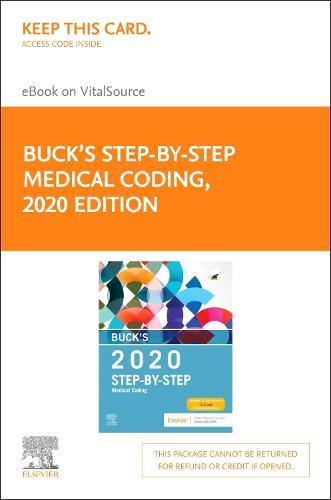 Buck'S Step-by-Step Medical Coding, 2020 Edition Elsevier eBook on Vitalsource (Retail Access Card)