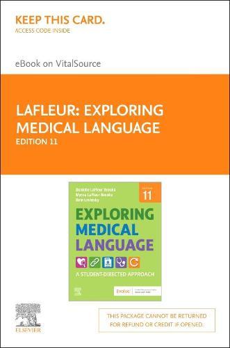Exploring Medical Language Elsevier eBook on Vitalsource (Retail Access Card)