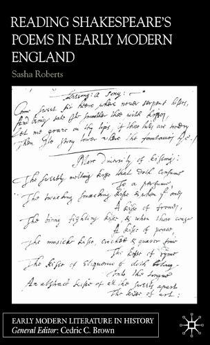 Reading Shakespeare’s Poems in Early Modern England