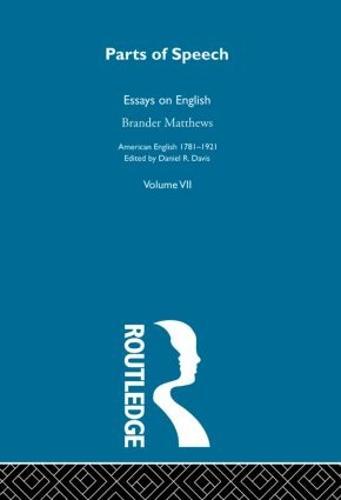 Parts Of Speech:Essays English