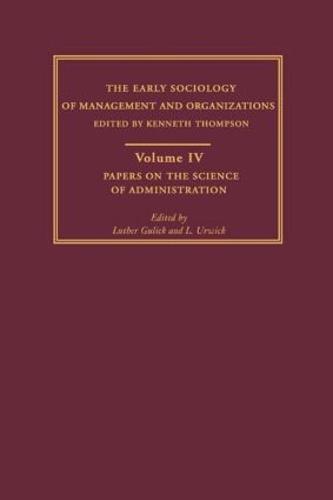 Papers on the Science of Administration