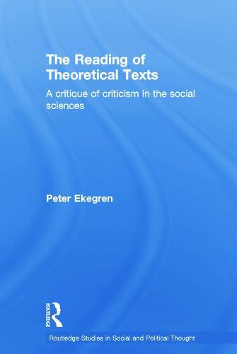 The Reading of Theoretical Texts