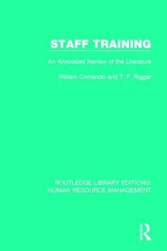 Staff Training: An Annotated Review of the Literature
