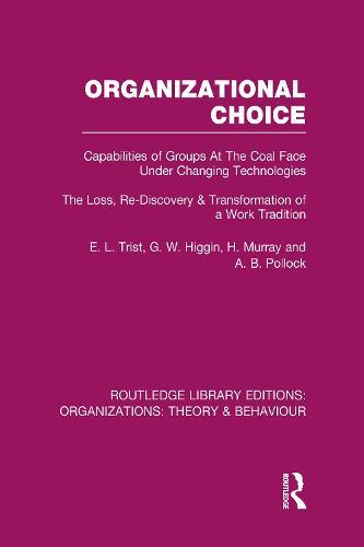Organizational Choice (RLE: Organizations): Capabilities of Groups at the Coal Face Under Changing Technologies
