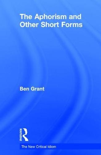 The Aphorism and Other Short Forms