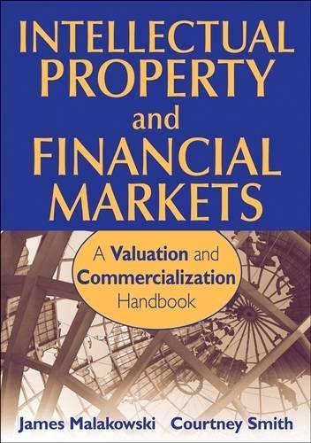 Intellectual Property and Financial Markets: A Valuation and Commercialization Handbook
