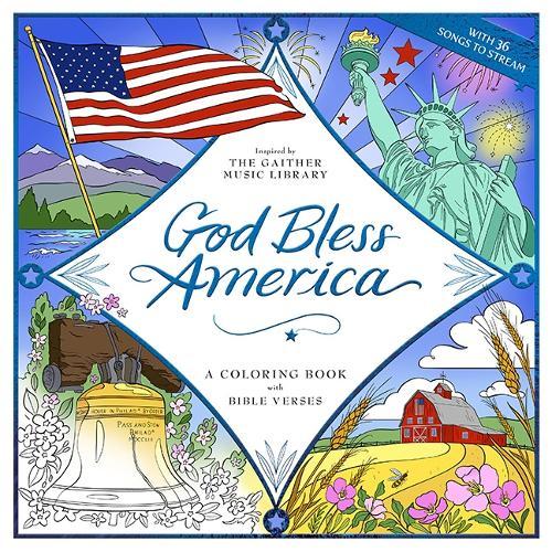 God Bless America: A Coloring Book with Bible Verses