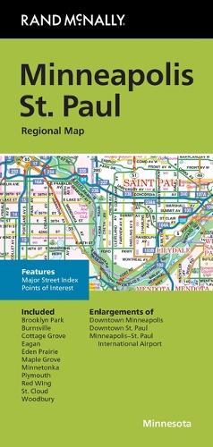 Rand McNally Folded Map: Minneapolis St. Paul Regional Map
