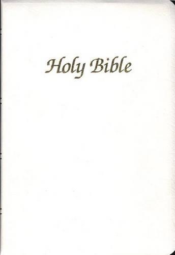 First Communion Bible: The New American Bible : White Leather Catholic