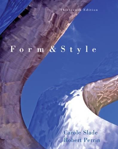 Form and Style: Research Papers, Reports, Theses