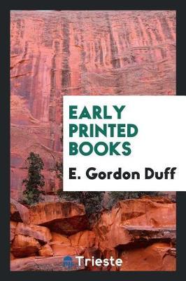 Early Printed Books