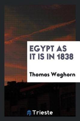 Egypt as It Is in 1838