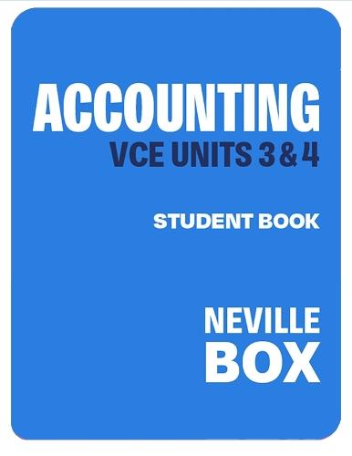 VCE Accounting Units 3&4 7e Student Book + Digital