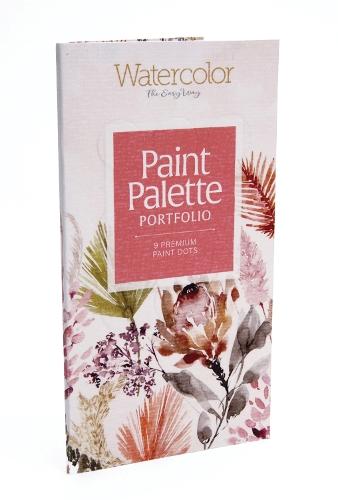 Watercolor the Easy Way Paint Palette Portfolio Flowers: 9 Premium Paint Dots