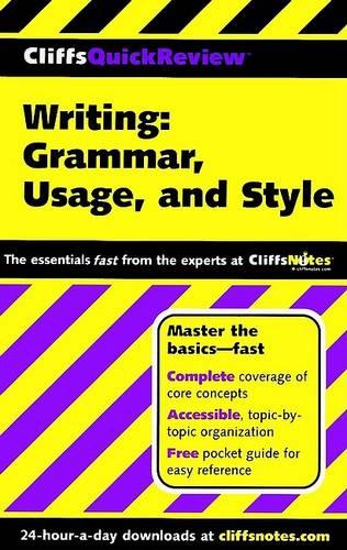 Writing: Grammar, Usage and Style