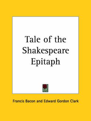 Tale of the Shakespeare Epitaph (1888)