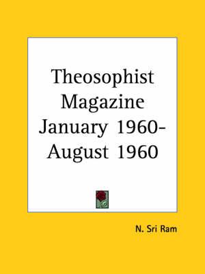 Theosophist Magazine (January 1960-August 1960)