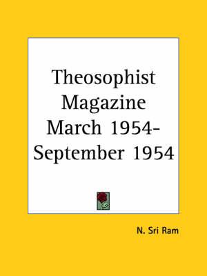 Theosophist Magazine (March 1954-September 1954)