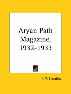 Aryan Path Magazine (1932-1933)